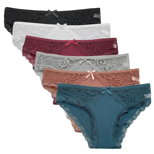 Cotton Briefs Ladies 5 PCS/SET Lace Panty Underpants Seamless Panties for Women Lingerie