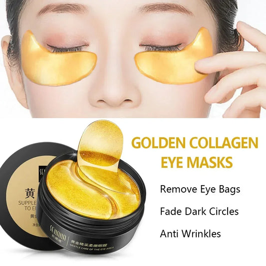24K Gold Hyaluronic Acid Eye Masks - Rejuvenate Your Eyes