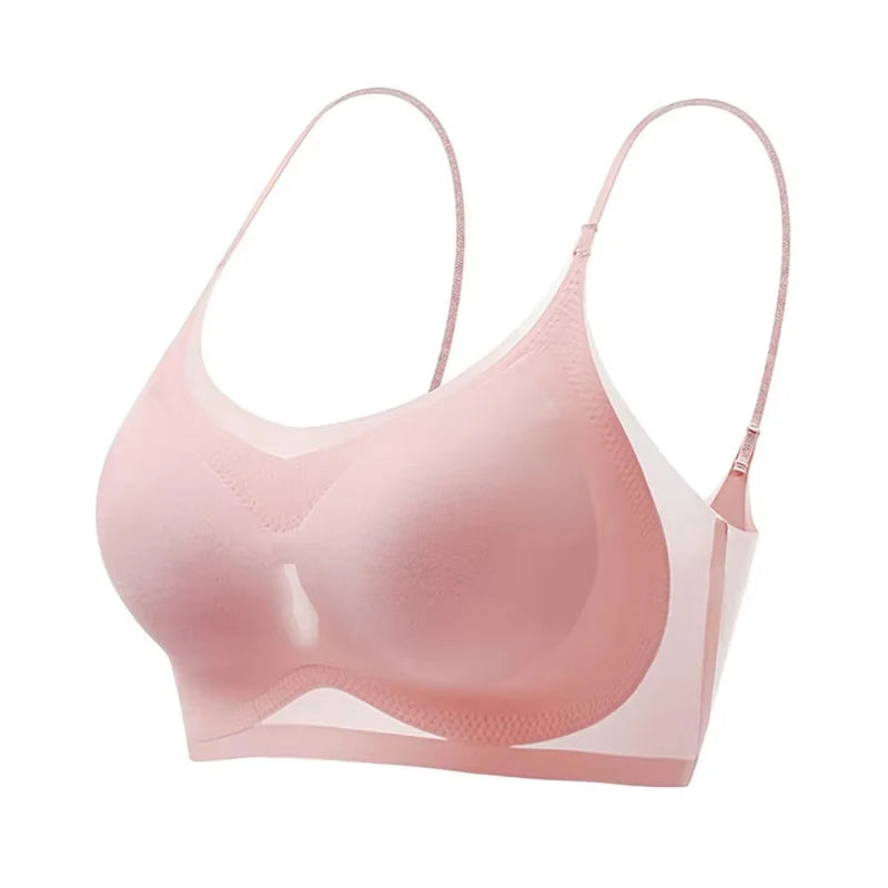 Plus Size Women's Ice Silk Seamless Bras
