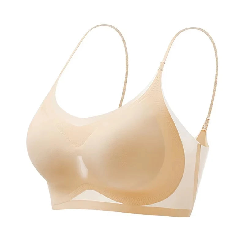 Plus Size Women's Ice Silk Seamless Bras