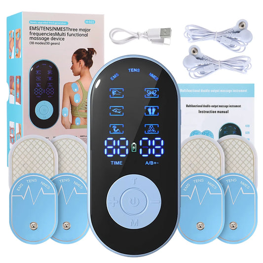 New Electric Tens Muscle Stimulator - EMS Acupuncture Face & Body Massager