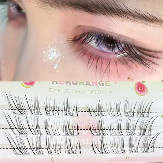 Self-Adhesive False Eyelashes - Easy-to-Use DIY Natural Curling Clusters
