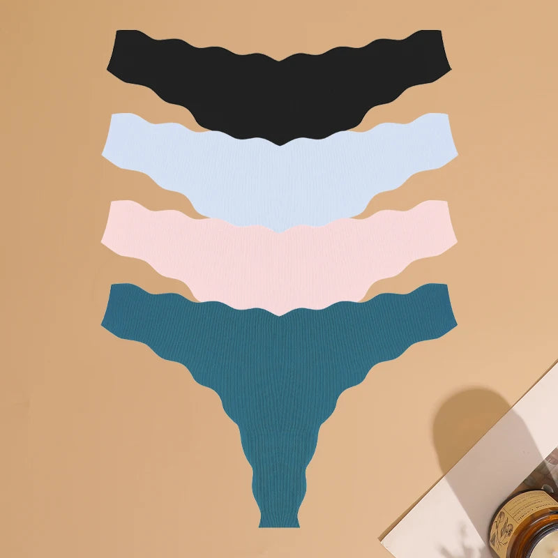 FINETOO 4Pcs Ultra Soft Seamless Underwear