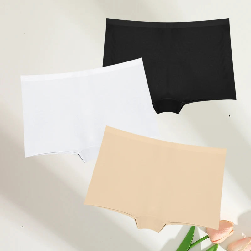 FINETOO 3pc Seamless Soft Boyshort Women's Panties