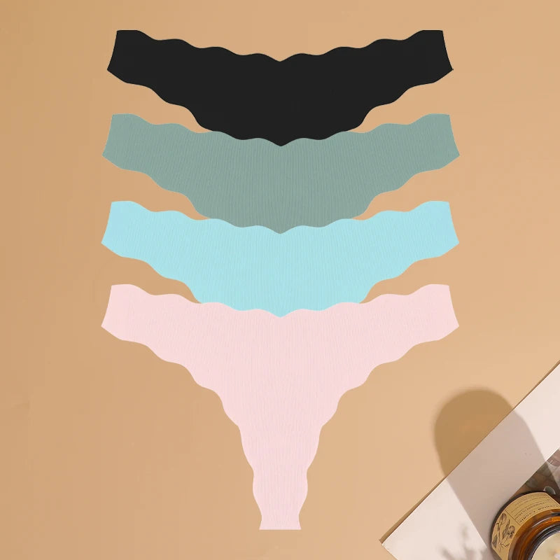 4pcs Seamless Knitting Underwear for Women