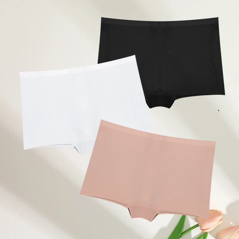 FINETOO 3pc Seamless Soft Boyshort Women's Panties
