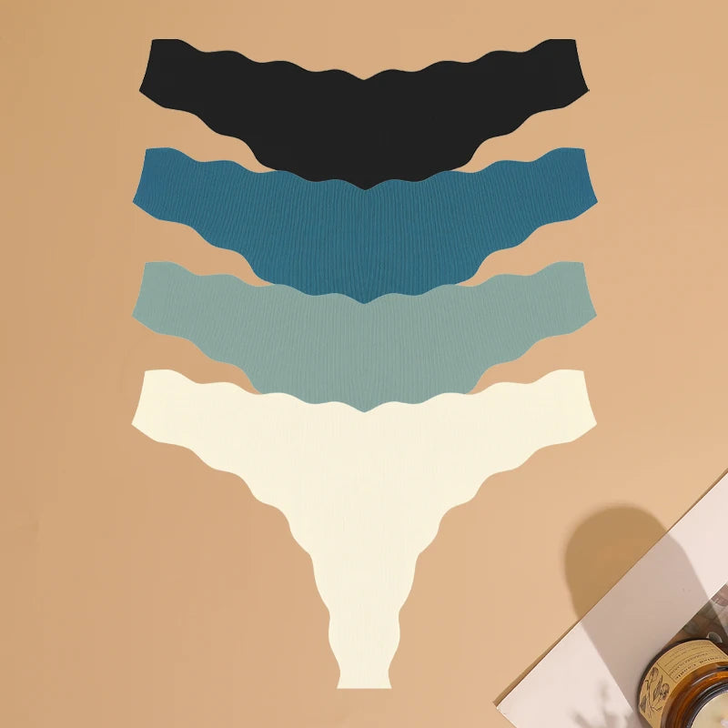 FINETOO 4Pcs Ultra Soft Seamless Underwear
