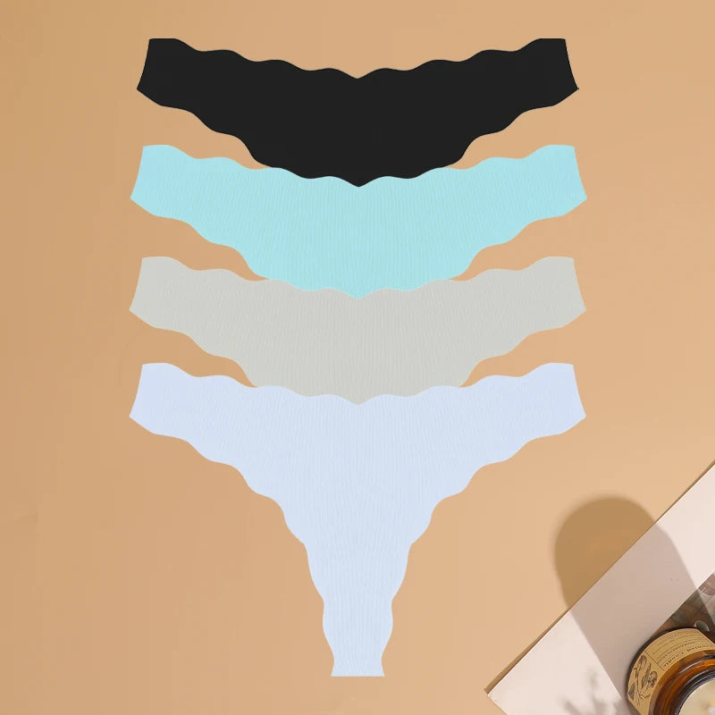 FINETOO 4Pcs Ultra Soft Seamless Underwear