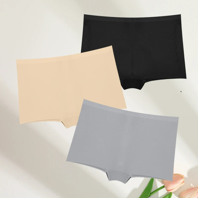 FINETOO 3pc Seamless Soft Boyshort Women's Panties