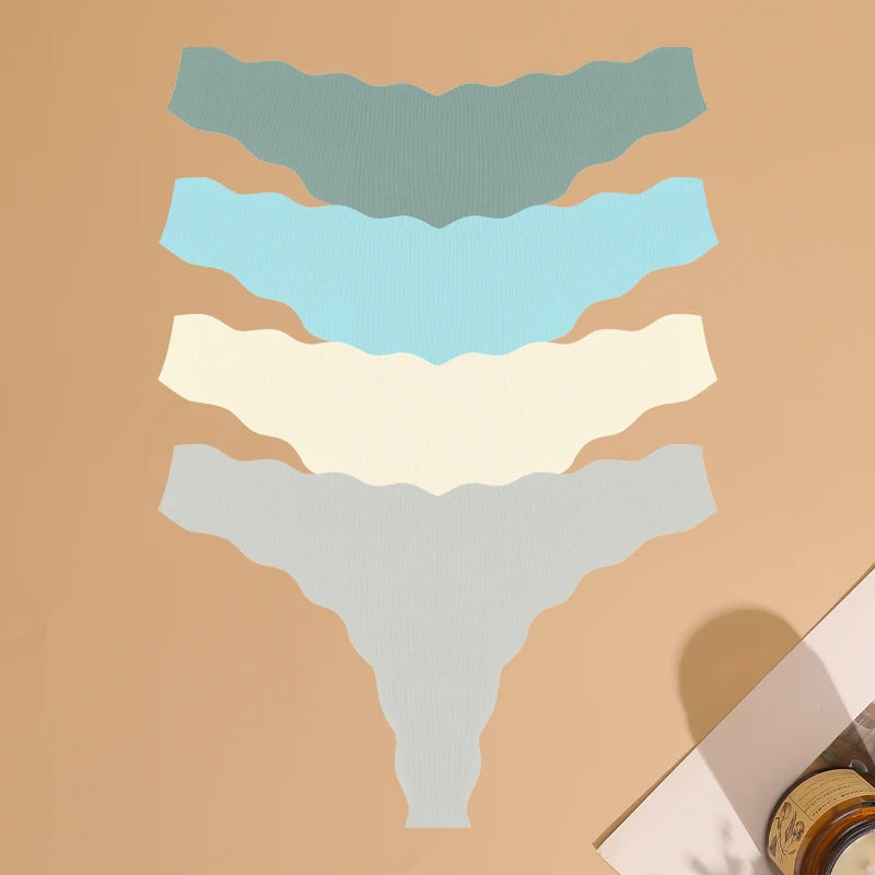 FINETOO 4Pcs Ultra Soft Seamless Underwear