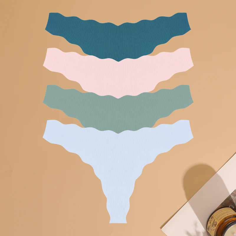 FINETOO 4Pcs Ultra Soft Seamless Underwear