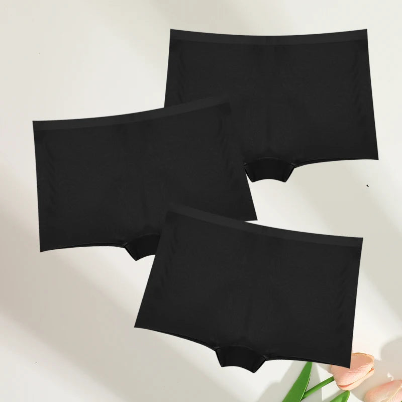 FINETOO 3pc Seamless Soft Boyshort Women's Panties