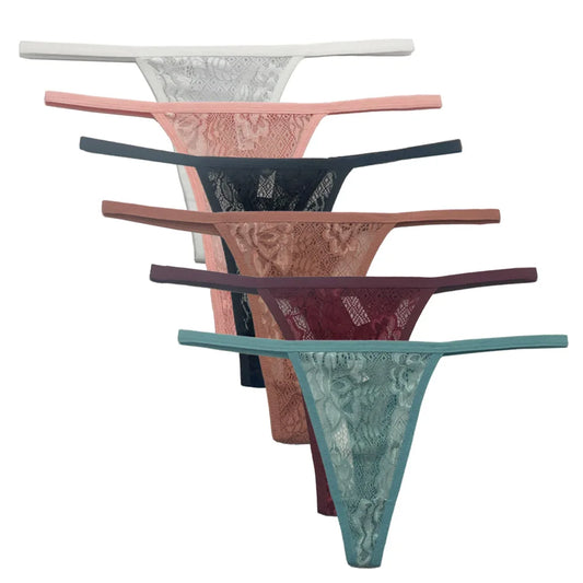 5 PCS/SET Sexy Women's Thongs - Transparent G-String Underwear