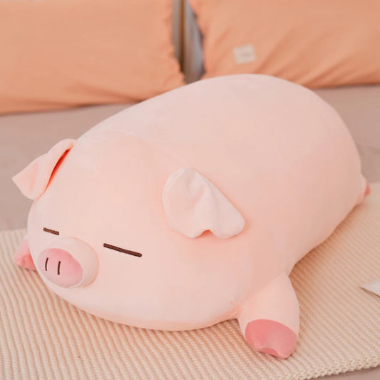 Squish Pig Plush Pillow – 40/50/60/80cm Soft Lying Piggy Stuffed Toy for Kids’ Comfort & Gifts