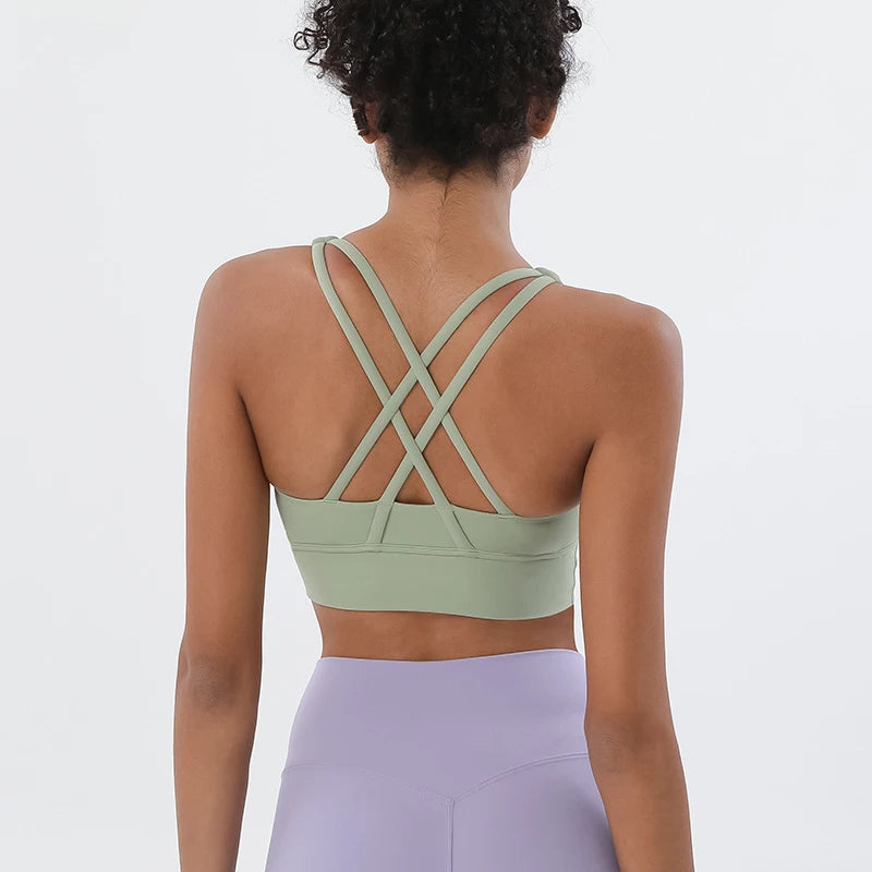 SOISOU Women's Cropped Bralette - Breathable Sports Bra in 25 Colors