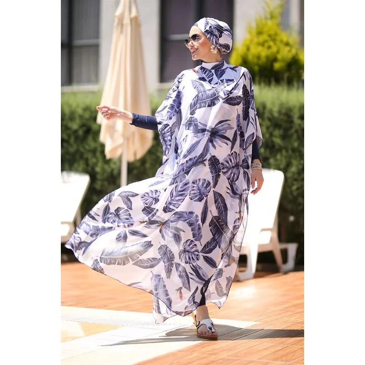 3/4 Pcs Burkini Femmes Women's Muslim Swimwear