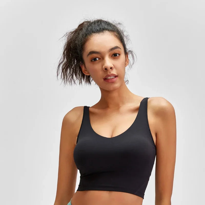 Nepoagym PASSION Tank Top with Built-In Bra for Yoga & Gym
