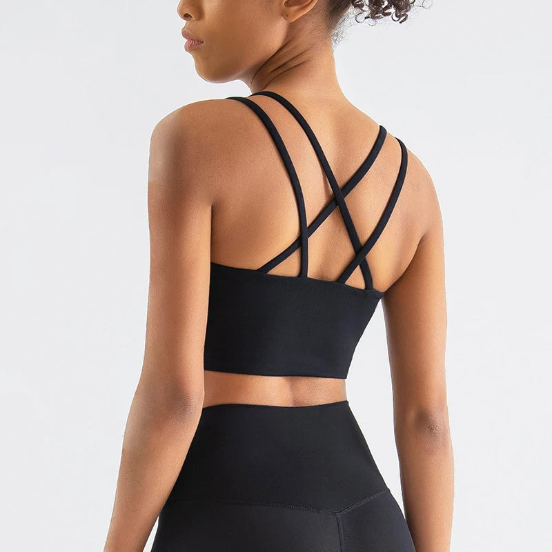 SOISOU New Nylon Top Women Sports Bra