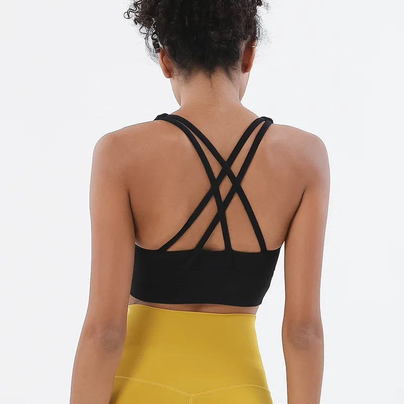 SOISOU Women's Cropped Bralette - Breathable Sports Bra in 25 Colors