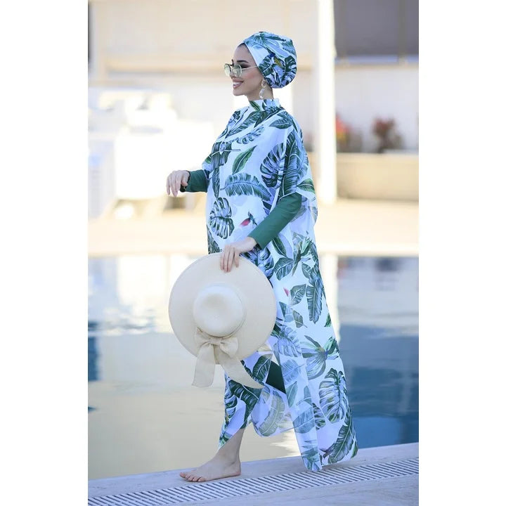 3/4 Pcs Burkini Femmes Women's Muslim Swimwear