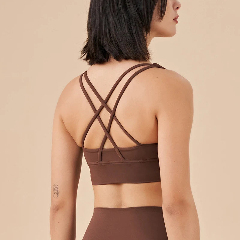 SOISOU Women's Cropped Bralette - Breathable Sports Bra in 25 Colors