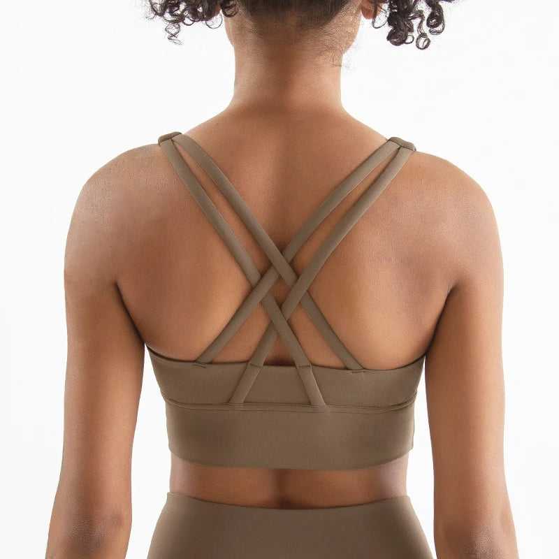 SOISOU Women's Cropped Bralette - Breathable Sports Bra in 25 Colors