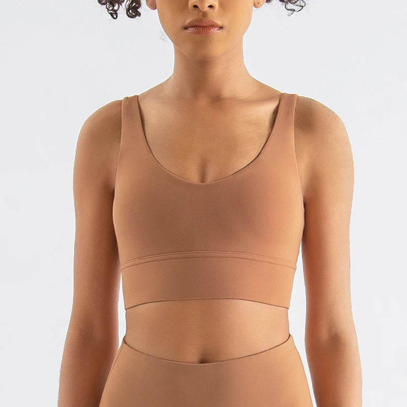 SOISOU Nylon Bra Top: Sexy, Supportive Sports Bra in 15 Colors