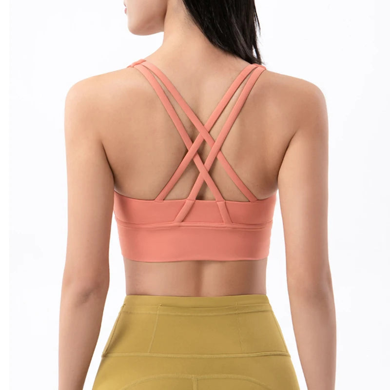 SOISOU Women's Cropped Bralette - Breathable Sports Bra in 25 Colors