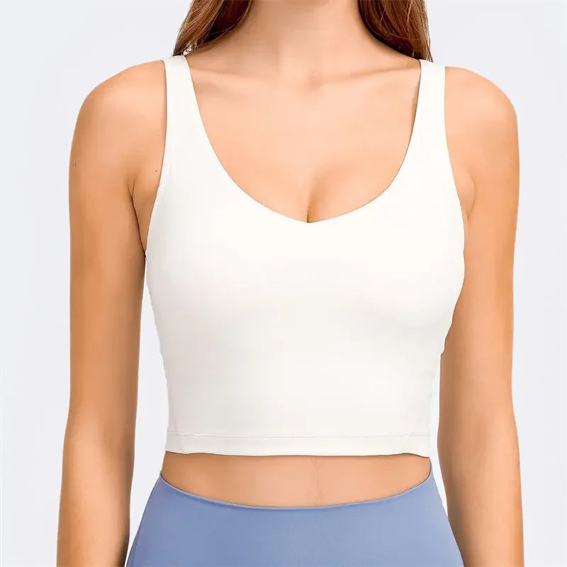 Nepoagym PASSION Tank Top with Built-In Bra for Yoga & Gym