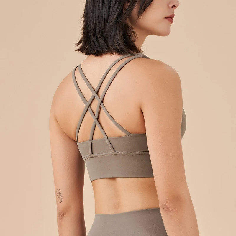 SOISOU Women's Cropped Bralette - Breathable Sports Bra in 25 Colors