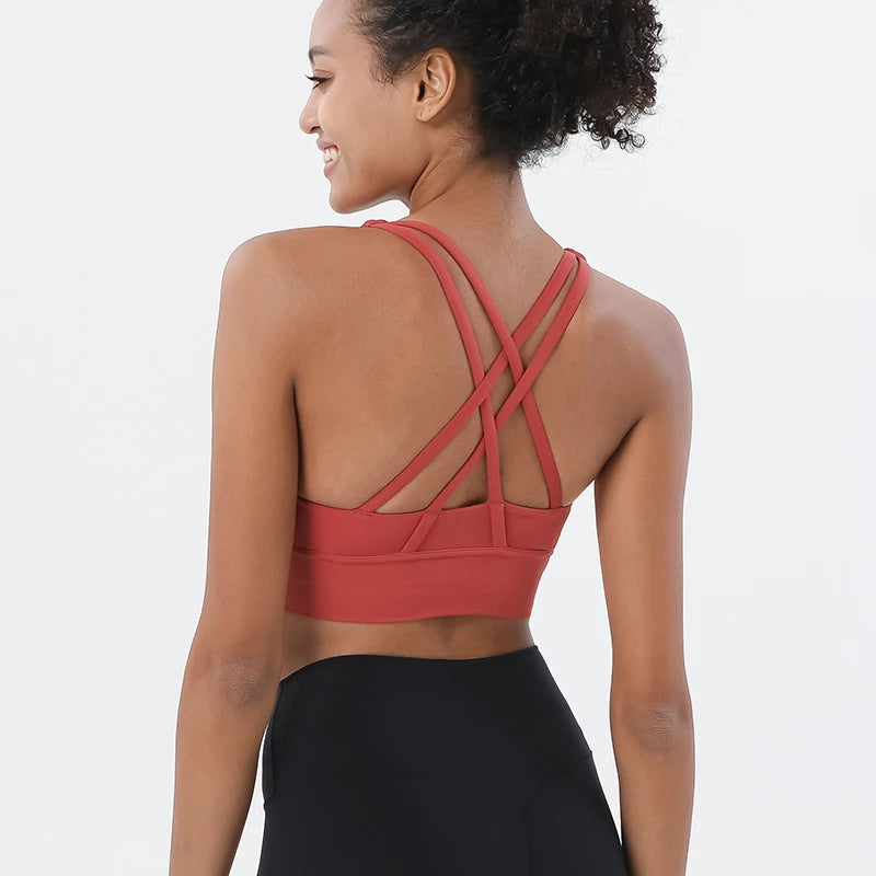 SOISOU Women's Cropped Bralette - Breathable Sports Bra in 25 Colors