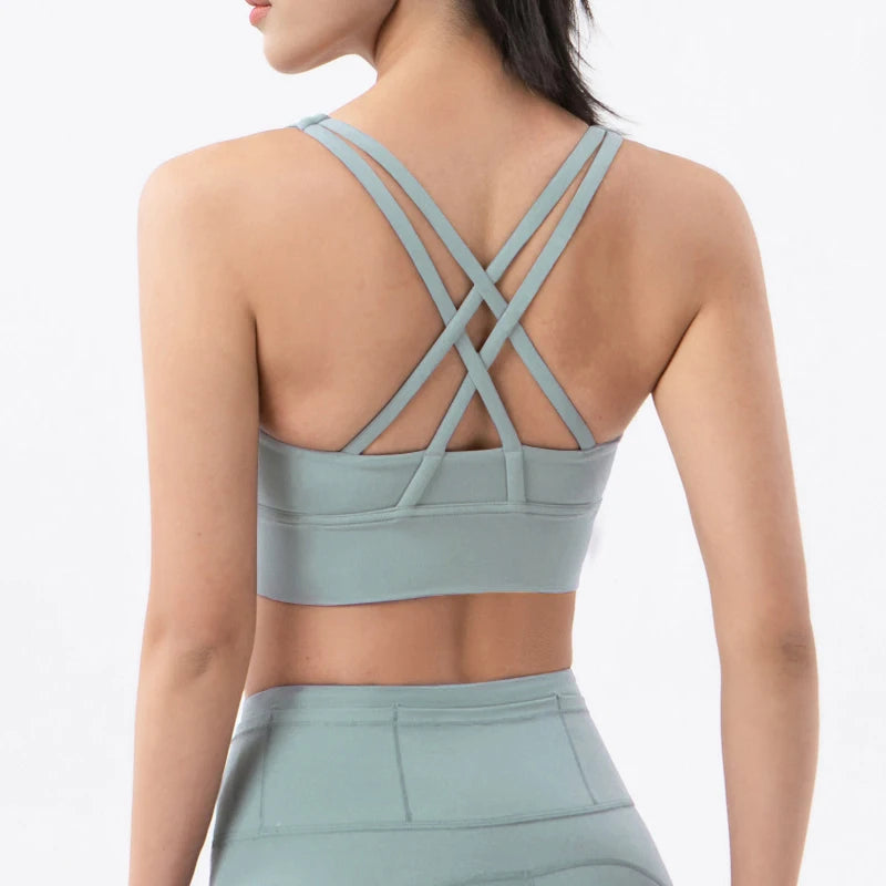 SOISOU Women's Cropped Bralette - Breathable Sports Bra in 25 Colors