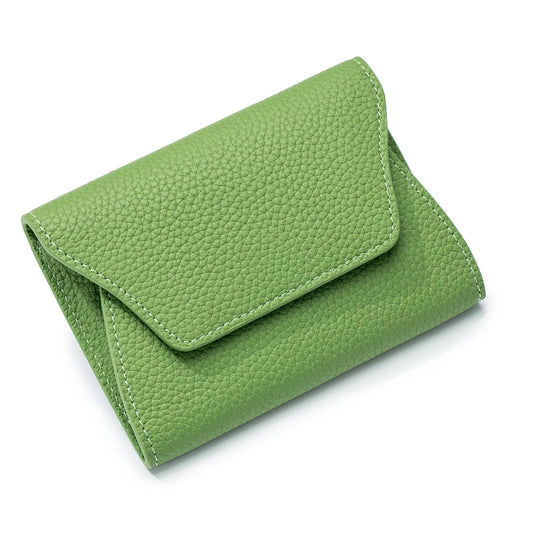 Zency Women's Genuine Leather Wallet Case: Elegant Mini Organizer for Cards and Coins