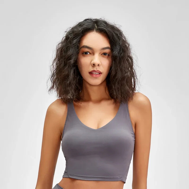 Nepoagym PASSION Tank Top with Built-In Bra for Yoga & Gym