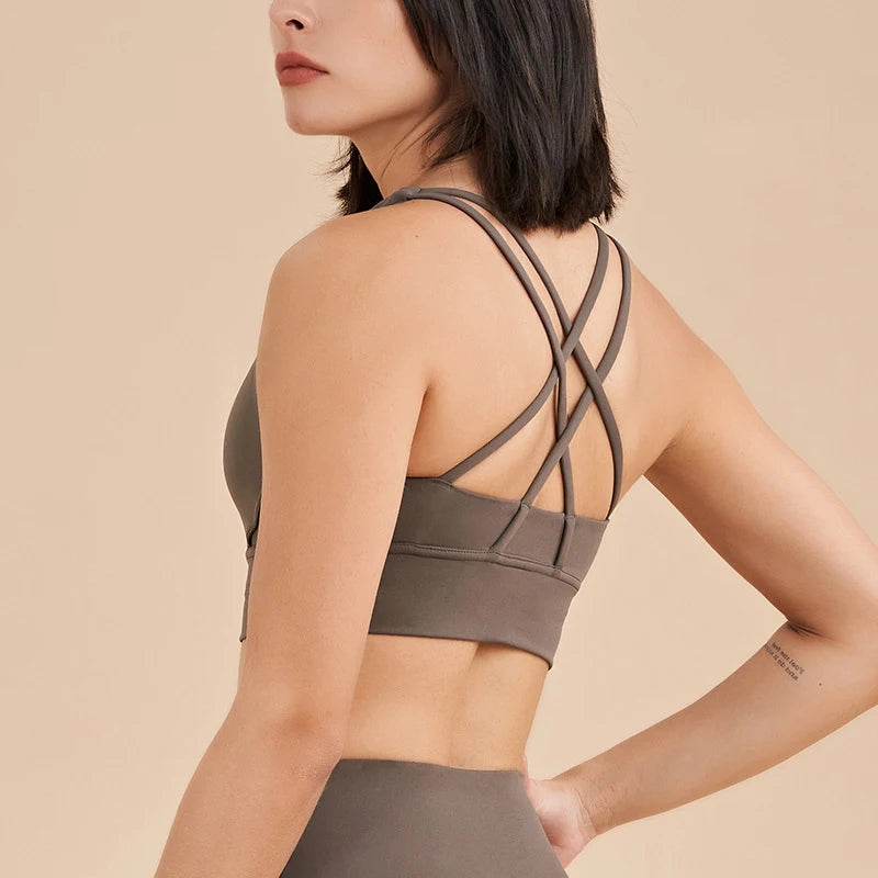 SOISOU Women's Cropped Bralette - Breathable Sports Bra in 25 Colors