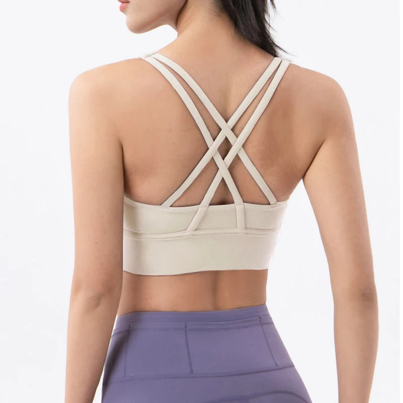 SOISOU Women's Cropped Bralette - Breathable Sports Bra in 25 Colors