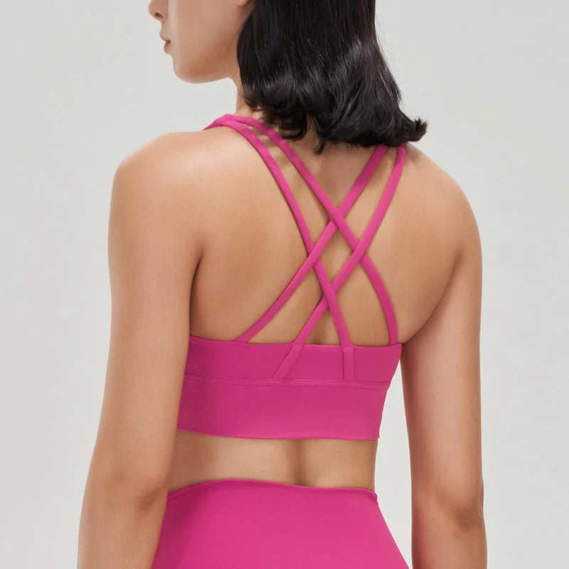 SOISOU Women's Cropped Bralette - Breathable Sports Bra in 25 Colors