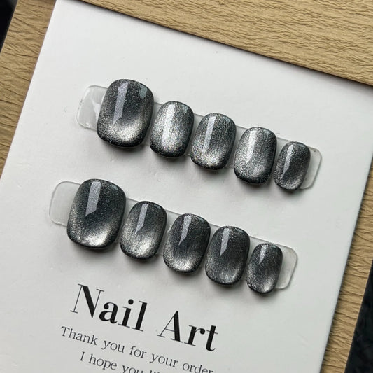 Handmade Cat-eye Press on Nails