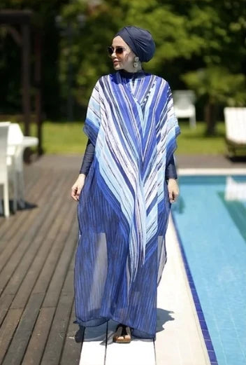 3/4 Pcs Burkini Femmes Women's Muslim Swimwear