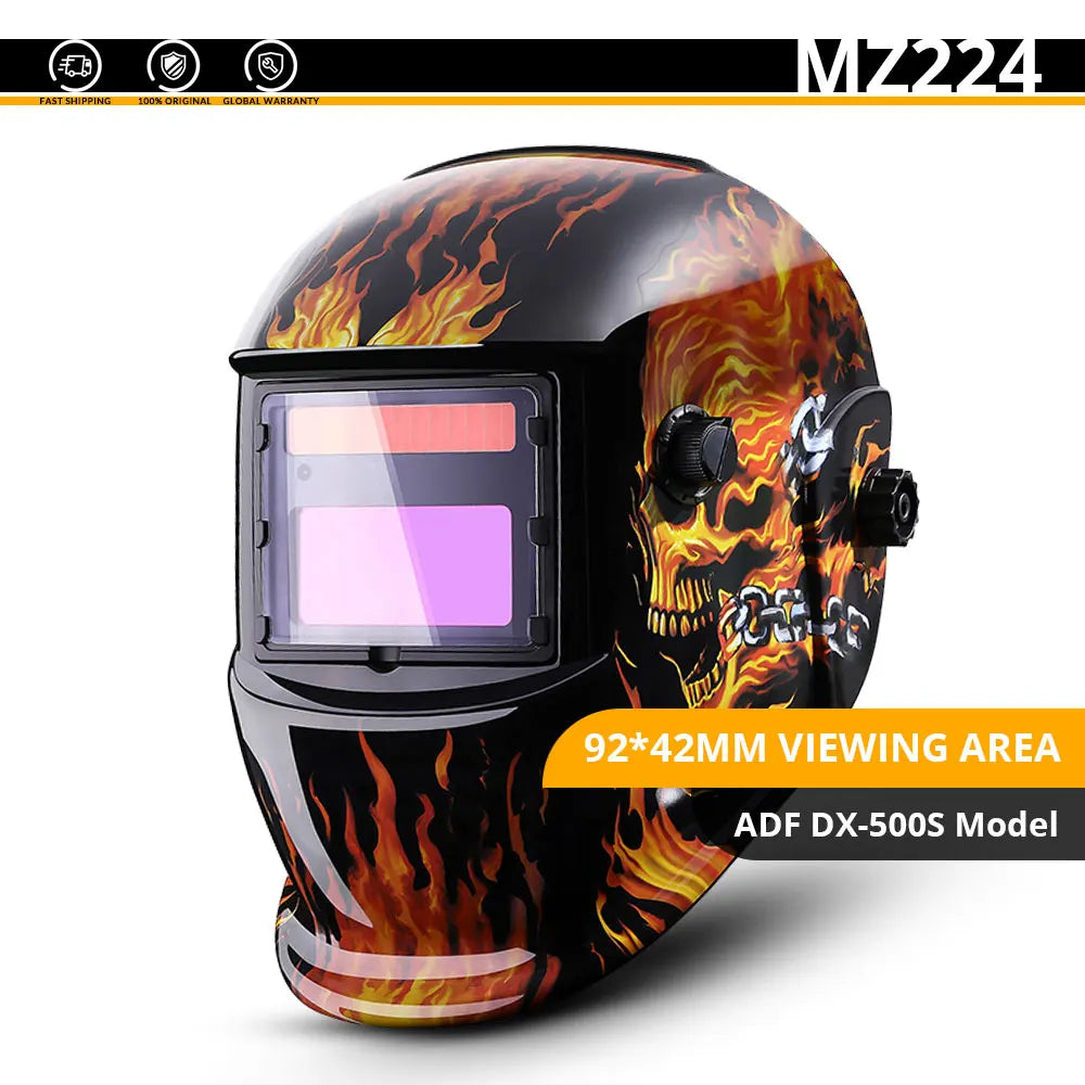 DEKO Solar Auto-Darkening Welding Helmet – Adjustable Shade 4/9–13