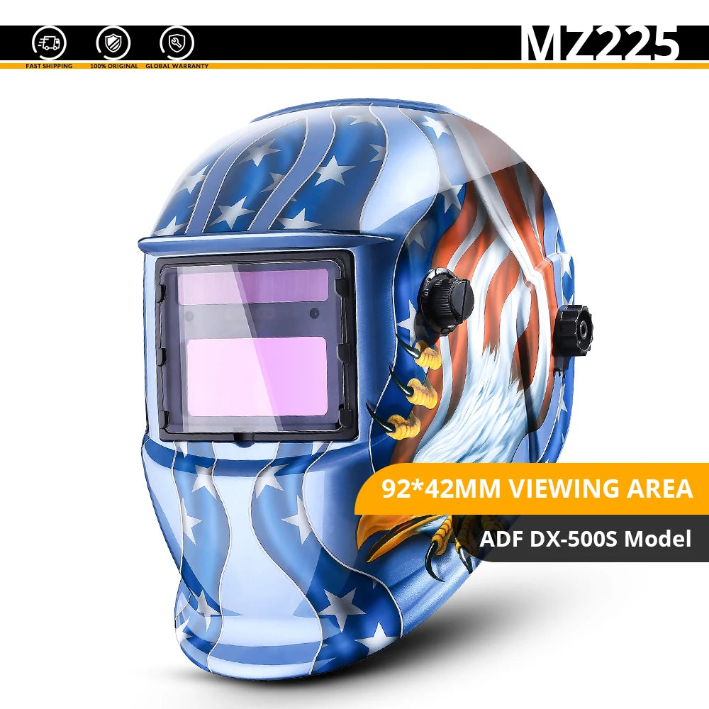 DEKO Solar Auto-Darkening Welding Helmet – Adjustable Shade 4/9–13