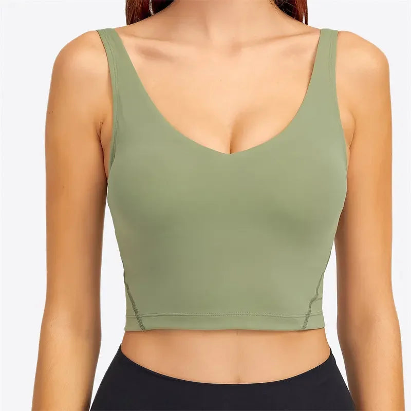 Nepoagym PASSION Tank Top with Built-In Bra for Yoga & Gym