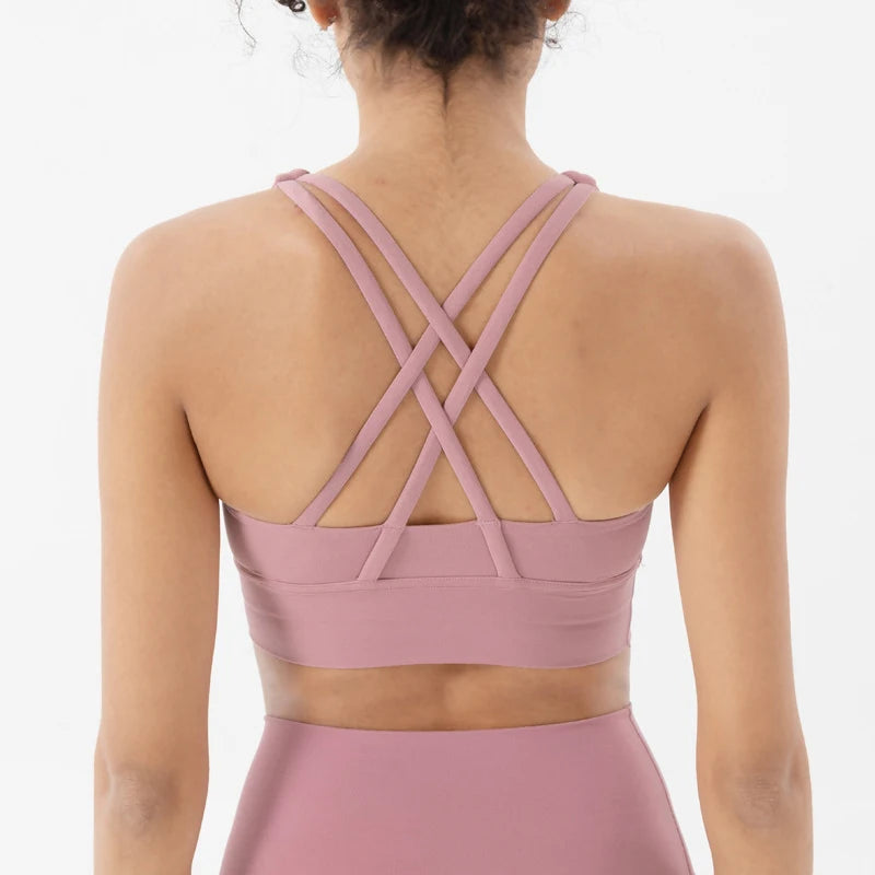 SOISOU Women's Cropped Bralette - Breathable Sports Bra in 25 Colors