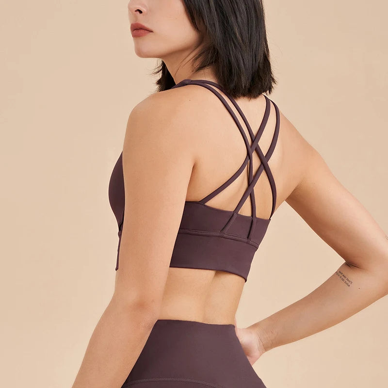 SOISOU Women's Cropped Bralette - Breathable Sports Bra in 25 Colors