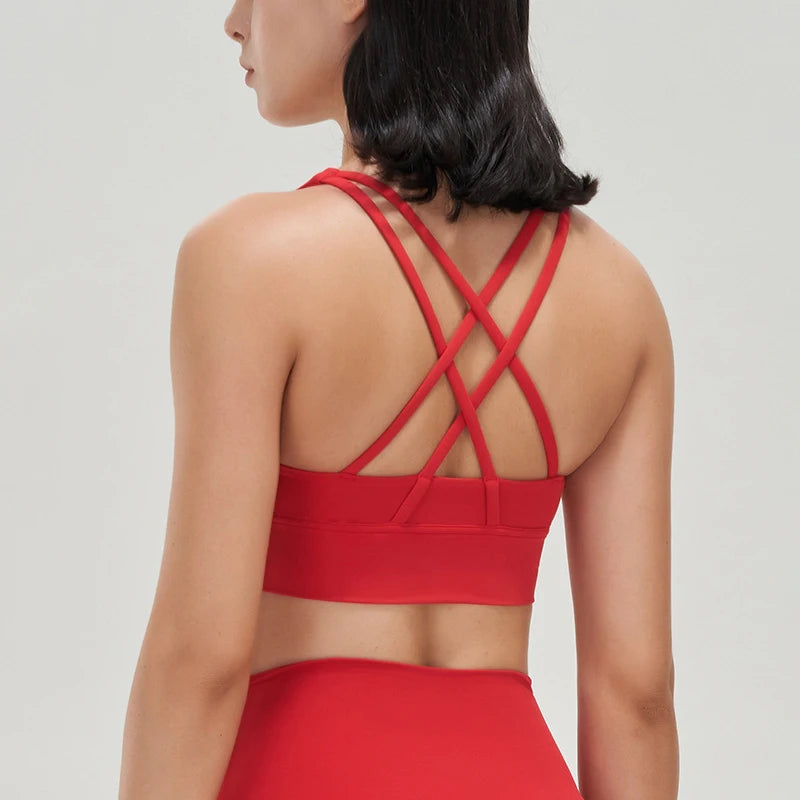 SOISOU Women's Cropped Bralette - Breathable Sports Bra in 25 Colors