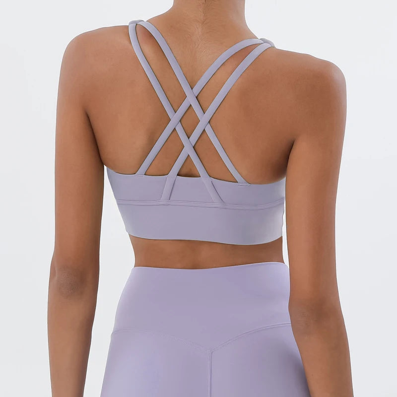 SOISOU Women's Cropped Bralette - Breathable Sports Bra in 25 Colors