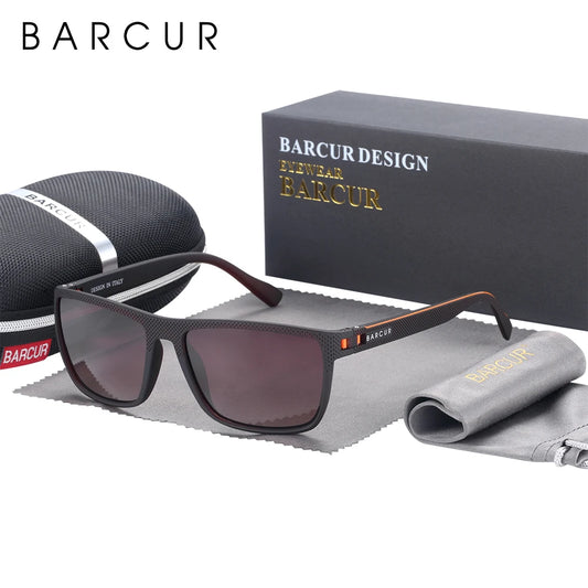 BARCUR TR90 Polarisierte Sport-Sonnenbrille – Leichte UV400 Unisex-Sonnenbrille zum Angeln und Reisen