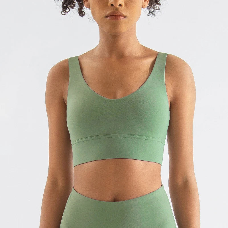 SOISOU Nylon Bra Top: Sexy, Supportive Sports Bra in 15 Colors