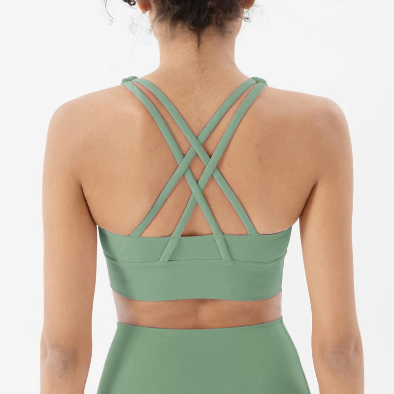 SOISOU Women's Cropped Bralette - Breathable Sports Bra in 25 Colors