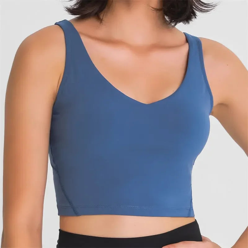 Nepoagym PASSION Tank Top with Built-In Bra for Yoga & Gym